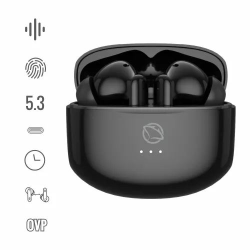 Słuchawki bezprzewodowe Manta TWS Rytmo Bluetooth 5.3 Czarny