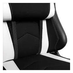 Fotel GAMVIS Expert Czarny (białe elementy)