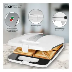 Opiekacz CLATRONIC ST 3629 XXL na 4 kanapki/8 trójkątów