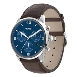 Zegarek HORNET Minskoff NFC 43mm Srebrno-brązowy