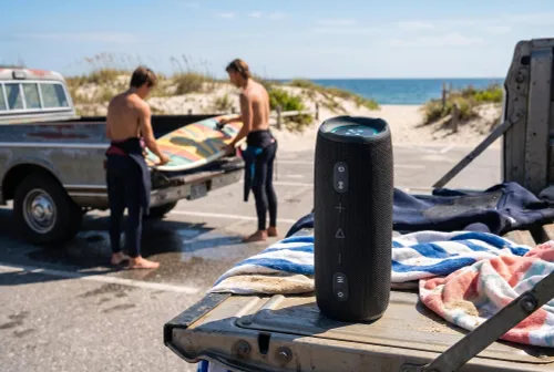 Głośnik mobilny XMUSIC BTS860 Bluetooth, Moc 40W, IP66, Akumulator 5000 mAh,  Radio FM, Czarny