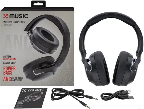 Słuchawki nauszne XMUSIC XWH910K ANC Czarny