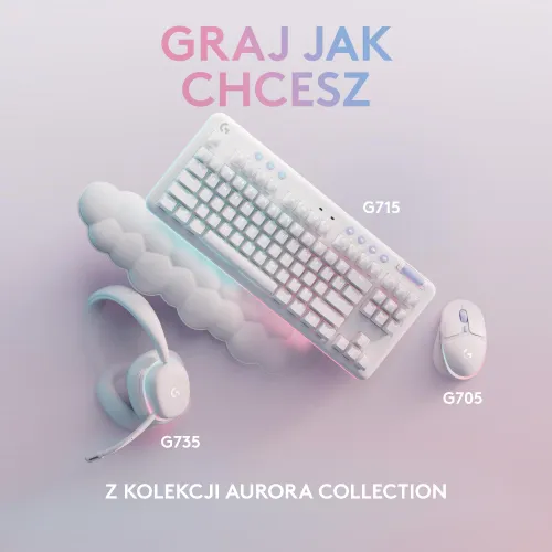 Klawiatura mechaniczna Logitech G715 Tactile GX Tactile Biały