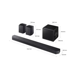 Soundbar Samsung HW-Q930F 9.1.4 Wi-Fi Bluetooth AirPlay Chromecast Dolby Atmos