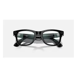 Okulary AR Ray-Ban Meta Wayfarer RW4006 Clear Shiny Black