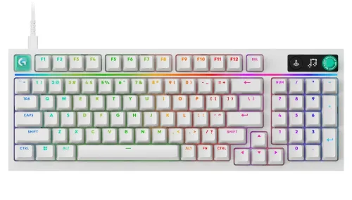 Klawiatura gamingowa Logitech G316 X 98 przewodowa mechaniczna podświetlana biała
