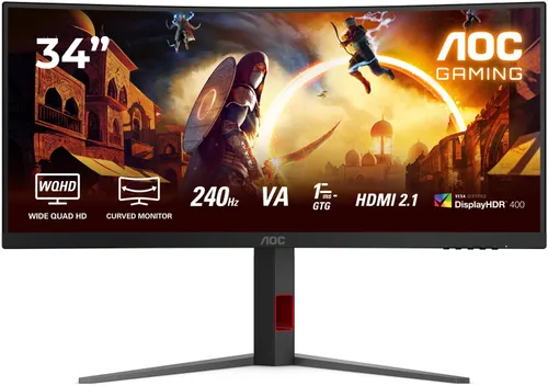 Monitor AOC CU34G4Z 34" 3440x1440px 240Hz 0.5 ms [MPRT] Curved