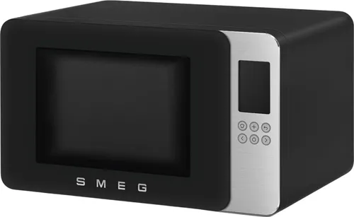Kuchenka mikrofalowa SMEG Collezione MOC01BLMEU 1900W średnica 28 cm pojemność 29l Technologia Inverter Auto Defrost Quick Start Czarny