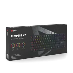 Klawiatura mechaniczna Savio Tempest X2 Outemu Blue Czarny