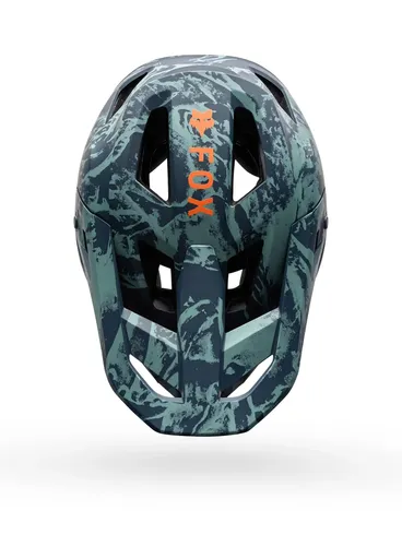Kask enduro Fox Rampage Img Print - arctic blue