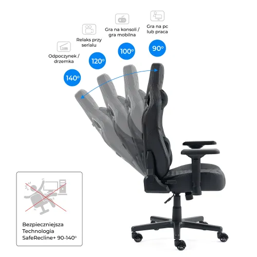 Fotel GAMVIS Elite 2.0 XL Basic Czarny