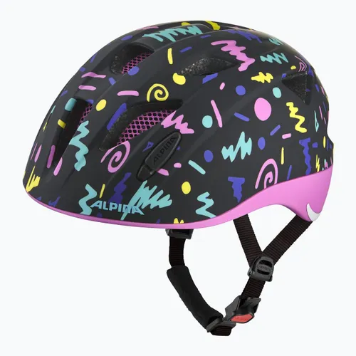 Kask rowerowy dziecięcy Alpina Ximo Flash black confetti matt