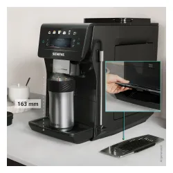 Ekspres Siemens EQ600 iAroma Piano Black TP601E19 Szerokość 28,1cm