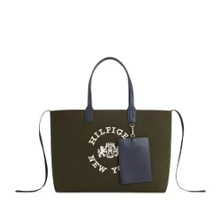 Сумка Tommy Hilfiger Iconic Tommy Tote Wool Logo AW0AW15576 Putting Green MS2