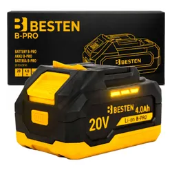 Bateria Akumulator BESTEN B-PRO BE-2898 Li-Ion 20 V 4,0 Ah do narzędzi akumulatorowych