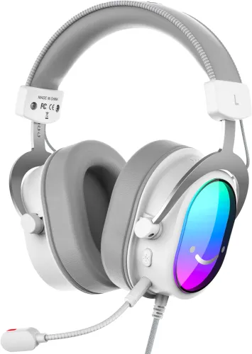 Słuchawki przewodowe z mikrofonem Fifine AmpliGame H16 Nauszne Biały