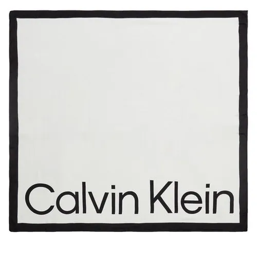 Calvin Klein AOP Sling Jaquard eșarfă Logo 130x130 K60k611125 Marshmallow YAL