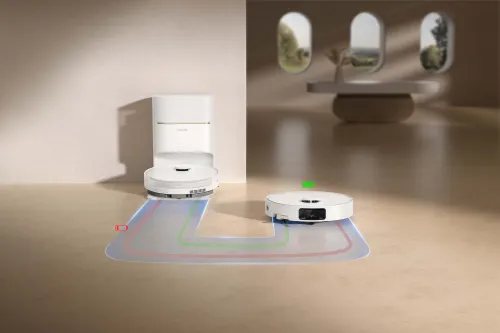 Robot sprzątający Dreame D20 Pro Plus Funkcja mopowania Stacja oczyszczająca Tworzenie mapy pomieszczenia Biały