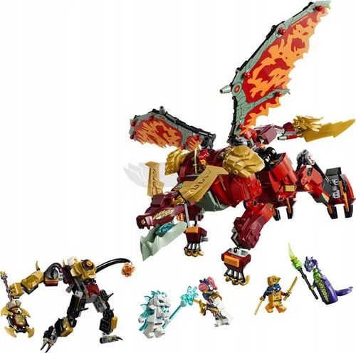 LEGO Ninjago 71868 Transformujący smoczy mech Wyldfyre, zestaw klocków 9+