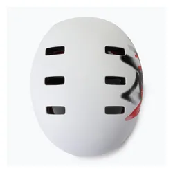 Kask rowerowy Bell Local matte white scribble
