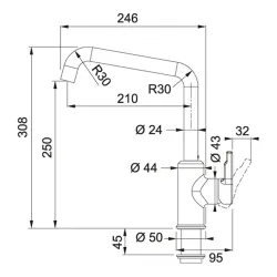 Bateria FRANKE Urban 115.0595.068 Biały polarny