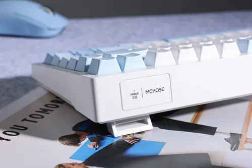 Klawiatura gamingowa Mchose G75 Cabbage Tofu Switch V2 bezprzewodowa mechaniczna podświetlana niebieski