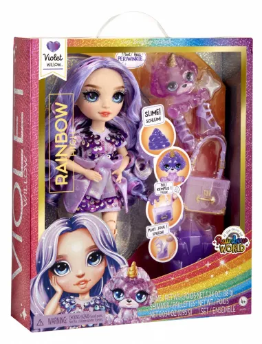 Mga Lalka Classic Rainbow Fashion Violet Purple