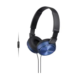 Słuchawki przewodowe Sony MDR-ZX310AP Nauszne Mikrofon Niebieski