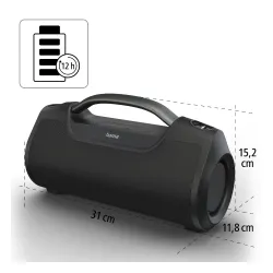 Głośnik Bluetooth Hama SoundBarrel 60W Czarny