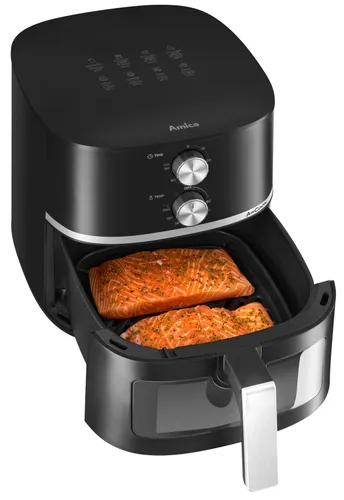 Air Fryer Frytkownica beztłuszczowa AMICA AFM 2020 5.5l z okienkiem do obserwacji postępów