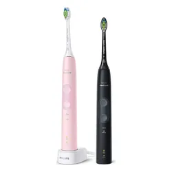 Philips Sonicare ProtectiveClean Diş Fırçası 4500 HX6830/35 2adet Pembe / Siyah