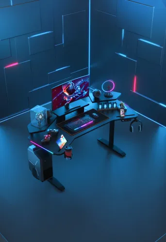 Biurko Anda Seat Shadow Warrior 160cm Czarny