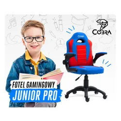 Fotel COBRA Junior Pro CRF2301 7.1T Czerwono-niebieski