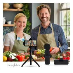 Mikrofon Nedis MICW110BK Bezprzewodowy Czarny