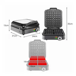 Gofrownica ELDOM WA1700 gofretti Czarny
