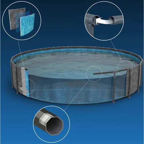 Basen stelażowy Bestway 561KC ogrodowy całoroczny 549x132cm APX zestaw 11w1
