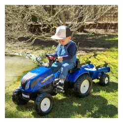 Falk Traktor na Pedały New Holland z Przyczepą i Otwieraną Maską 2-5 lat