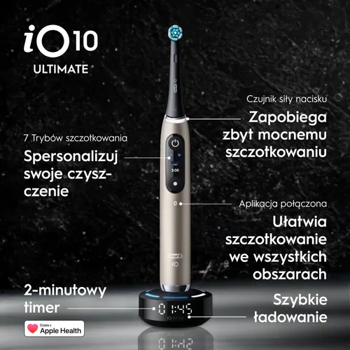 Szczoteczka magnetyczna ORAL-B iO 10 Złoty + Etui