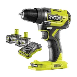 Wiertarko-wkrętarka RYOBI ONE+ R18DD5-0 + Akumulator RYOBI RC18150-250 5Ah 18V + Ładowarka