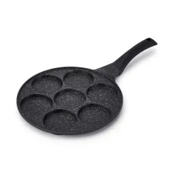 Patelnia do pancakes aluminiowa nieprzywierająca GRANDE CZARNA 27 cm