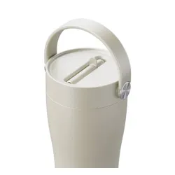 Kubek termiczny ze słomką EQUA Carry Cup 600 ml - sand