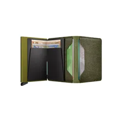 Mały portfel RFID Secrid Crisple Slimwallet - kelp