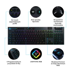 Беспроводная клавиатура Logitech G915 RGB Mechanical Linear 920-008962