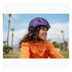 Kask rowerowy dziecięcy ATTABO K200 fioletowy