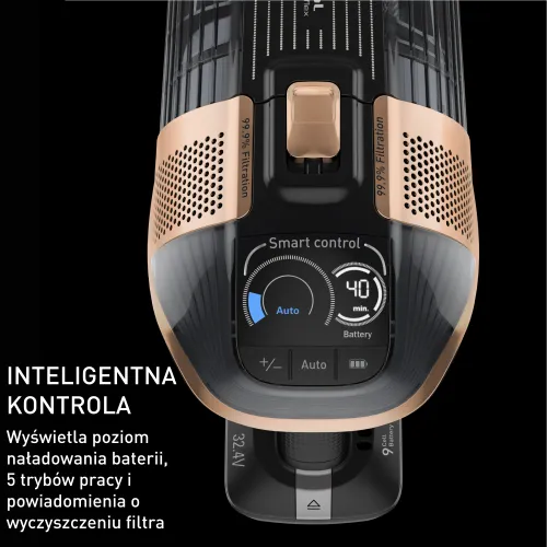Odkurzacz Tefal X-Force Flex 15.60 Aqua TY99G3 160min Funkcja mycia Wymienny akumulator Mini elektroszczotka