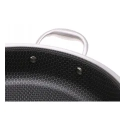 Garnek stalowy niski z powłoką nieprzywierającą plaster miodu 28cm 4l 2029