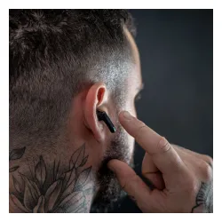 Słuchawki bezprzewodowe 3mk HARDY LifePods Pro ANC Dokanałowe Bluetooth 5.3 Czarny