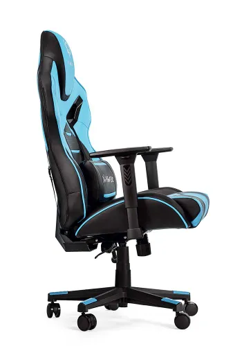 Fotel Diablo Chairs X-Fighter Normal Size Gamingowy do 150kg Skóra ECO Czarno-niebieski