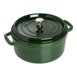 STAUB La Cocotte 5,2 l zielony - garnek żeliwny z pokrywką
