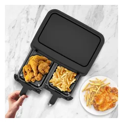 Air Fryer Frytkownica beztłuszczowa TURBOTRONIC TT-AF118 7.6l z podwójnym koszem